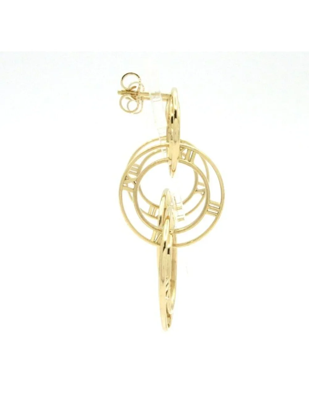 Tiffany & Co Earrings Atlas Triple Drop 18k Yellow Gold